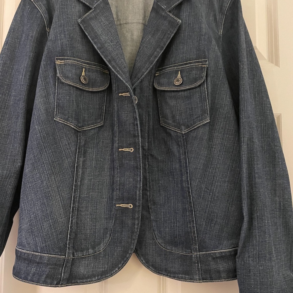 Talbots Blue Denim Jacket size 16